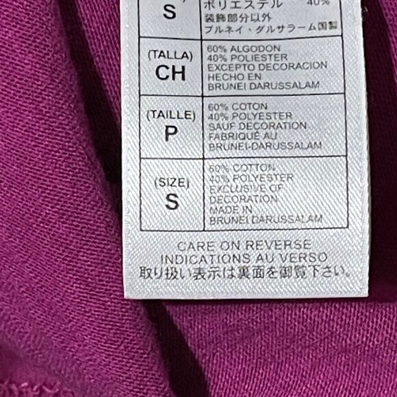 Disney Parks Size S Pink Long Sleeve Top With Sequins & Mickey Mouse Embroidery - Picture 9 of 10